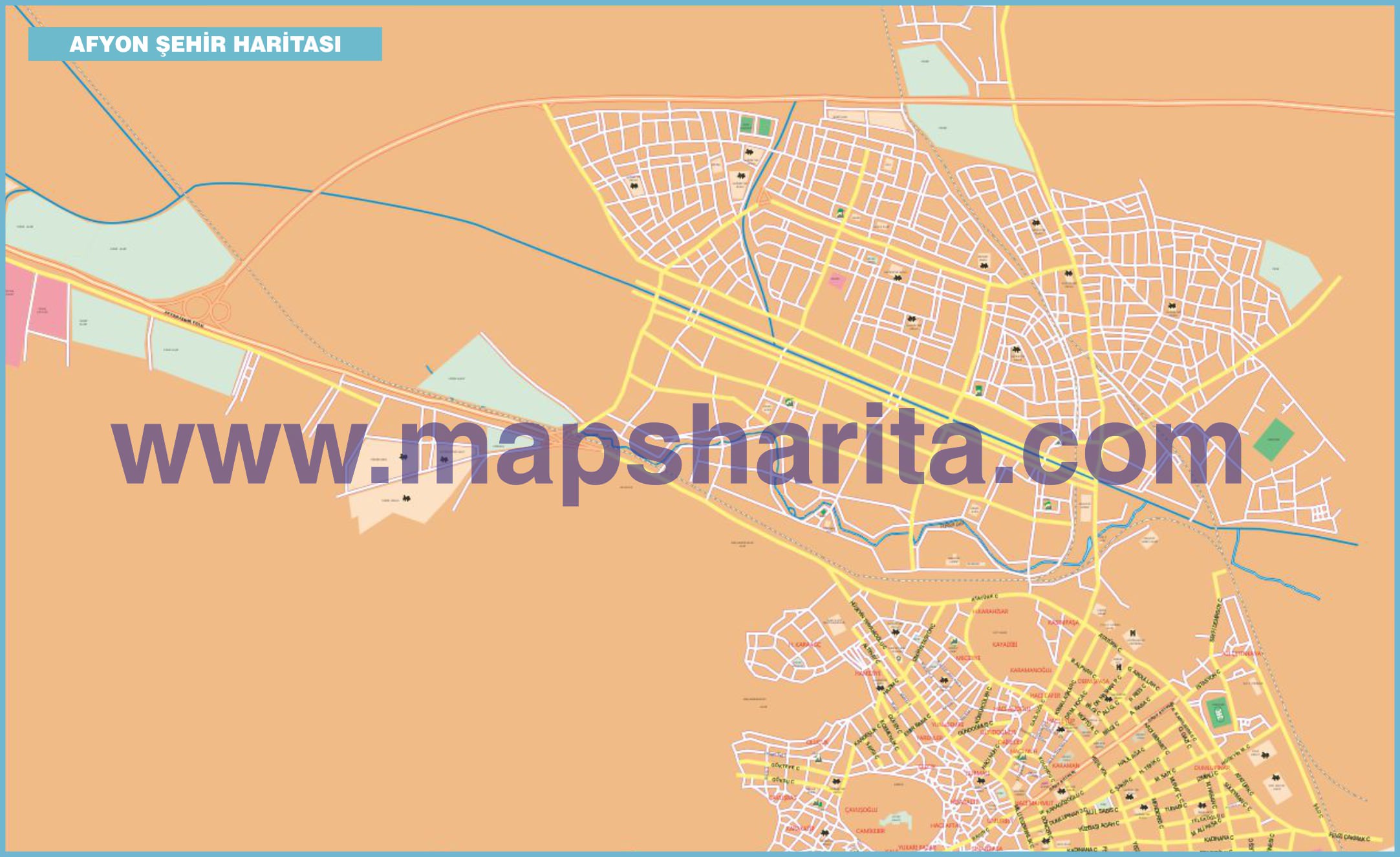 AFYON HARİTASI VEKTÖREL AFYON HARİTASI VEKTÖREL