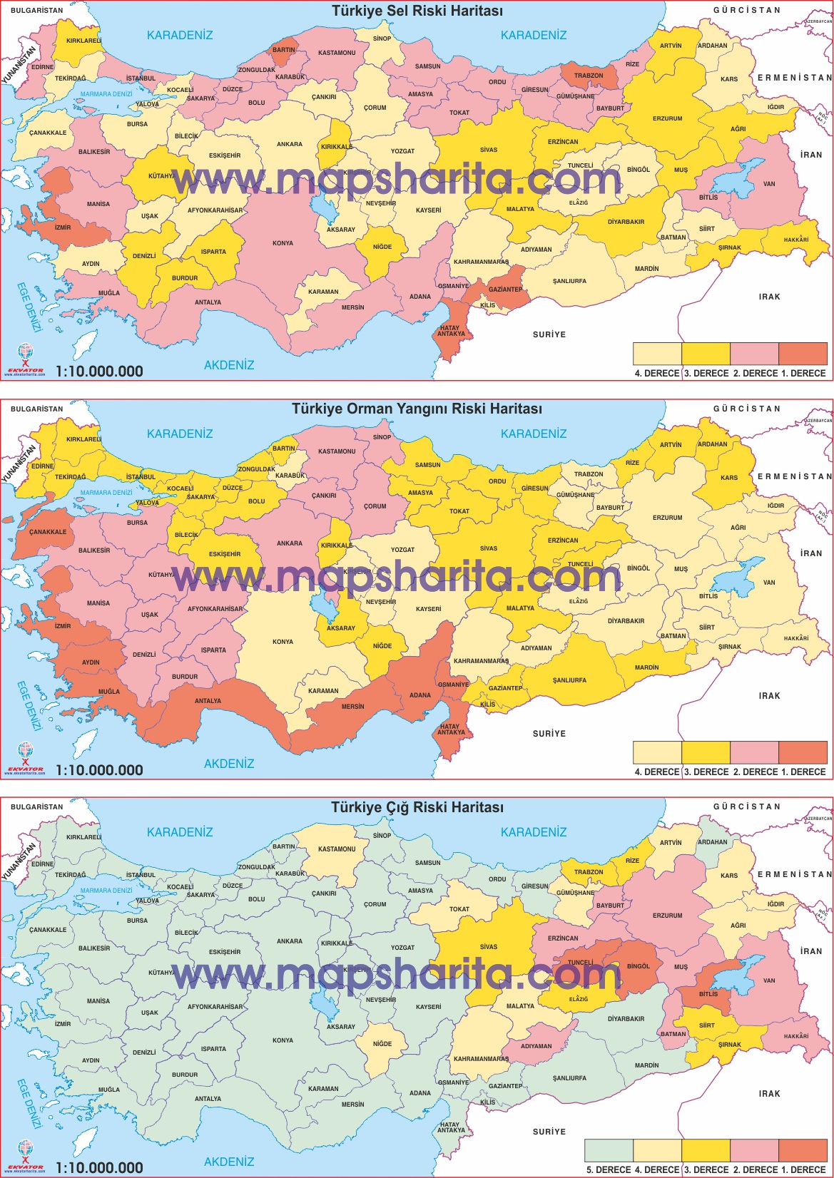 AKDENİZ BÖLGESİ RİSK HARİTASI