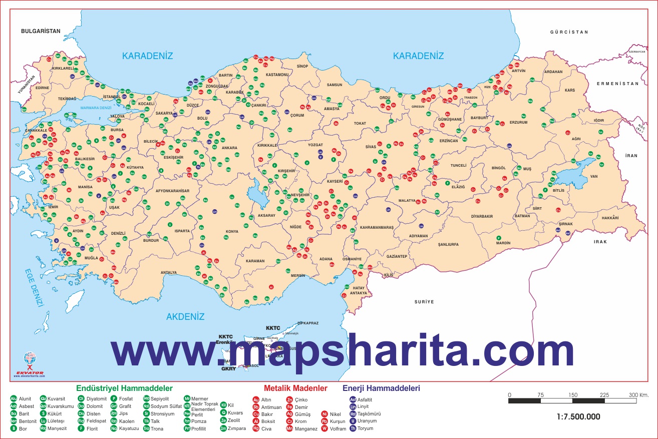 DOĞU ANADOLU BÖLGESİ MADENLER HARİTASI DOĞU ANADOLU BÖLGESİ MADENLER HARİTASI