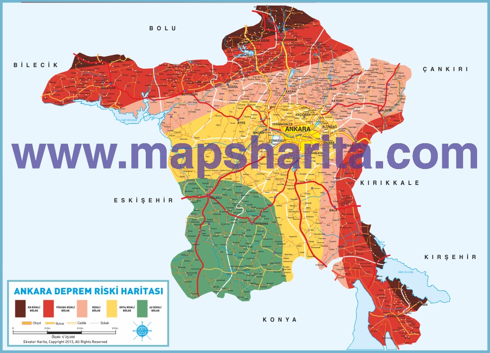 ANKARANIN DEPREM HARİTASI