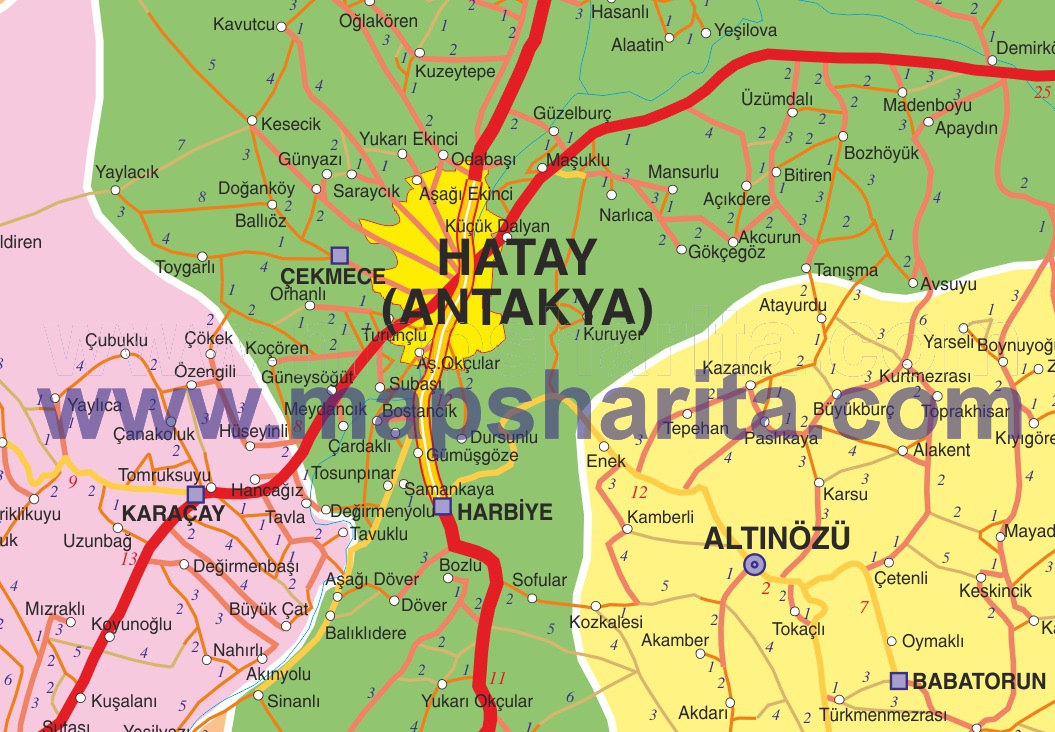 ANTAKYA İL HARİTASI