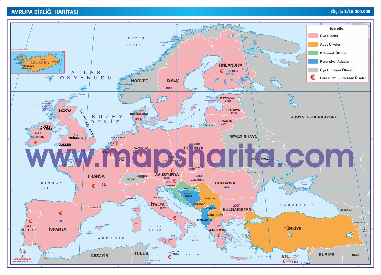 AVRUPA BİRLİĞİ HARİTASI 