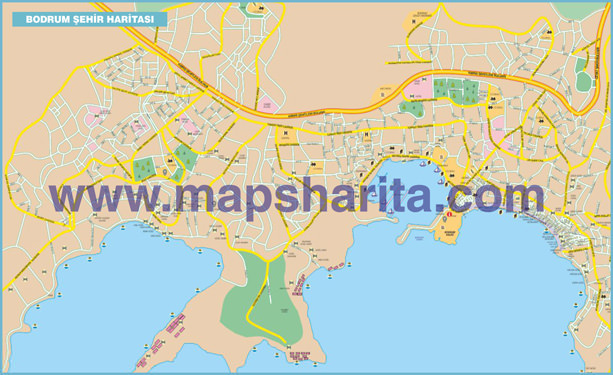 BODRUM İLÇELER HARİTASI BODRUM İLÇELER HARİTASI