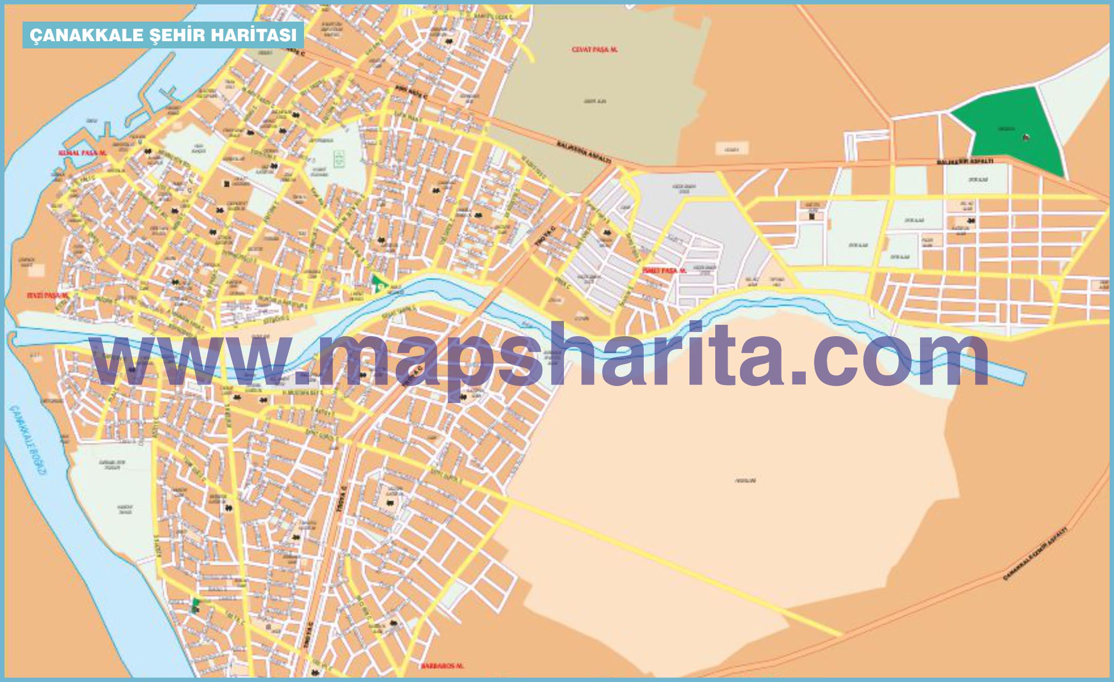 ÇANAKKALE HARİTASI VEKTÖREL ÇANAKKALE HARİTASI VEKTÖREL