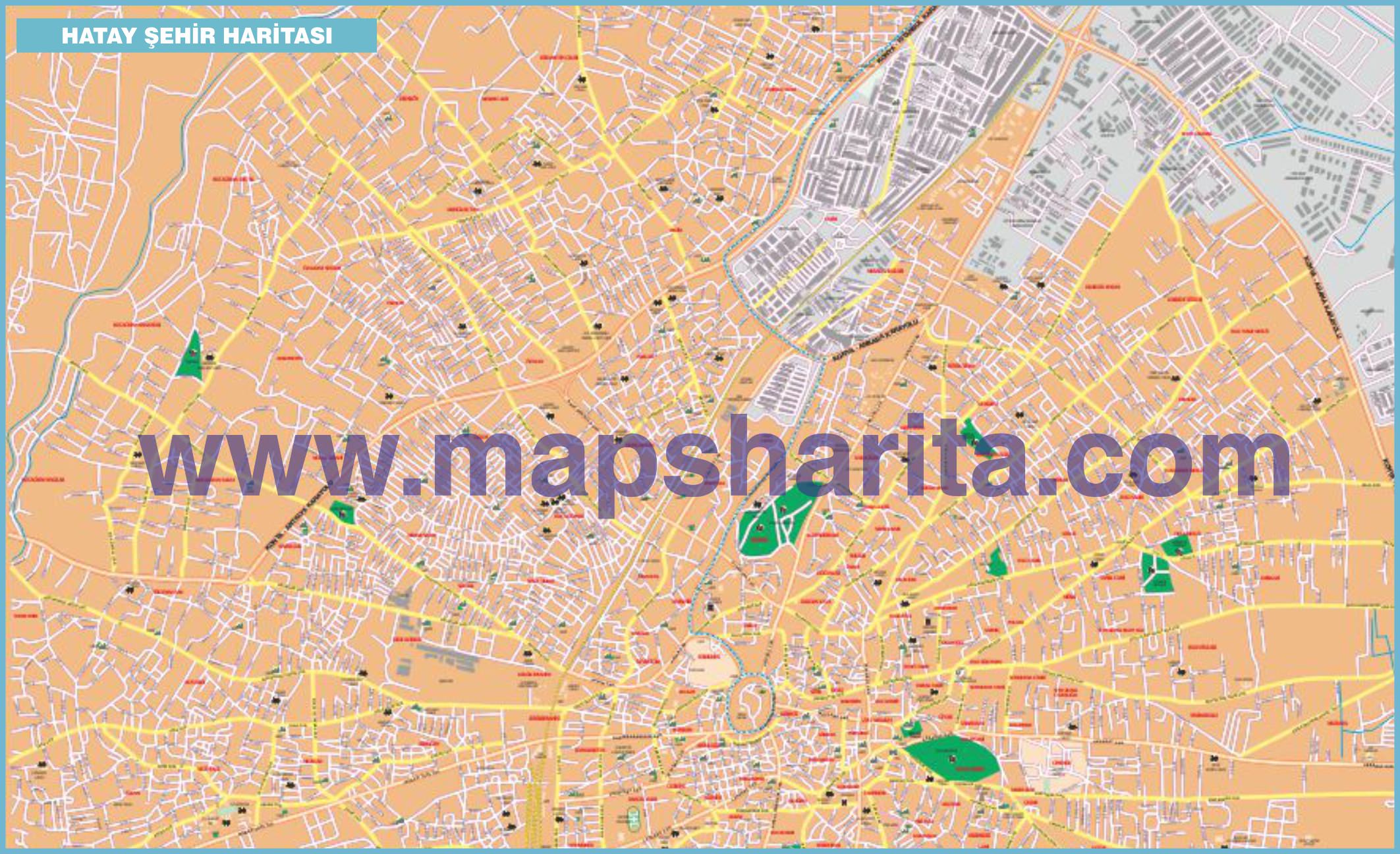 DETAYLI ANTAKYA HARİTASI DETAYLI ANTAKYA HARİTASI