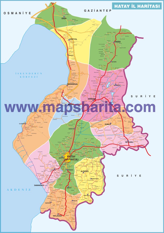DETAYLI ANTAKYA HARİTASI DETAYLI ANTAKYA HARİTASI