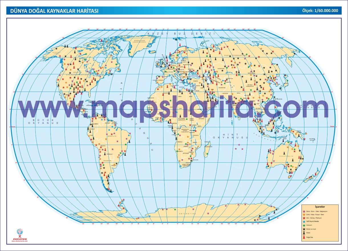 DÜNYA DOĞAL KAYNAKLAR HARİTASI 