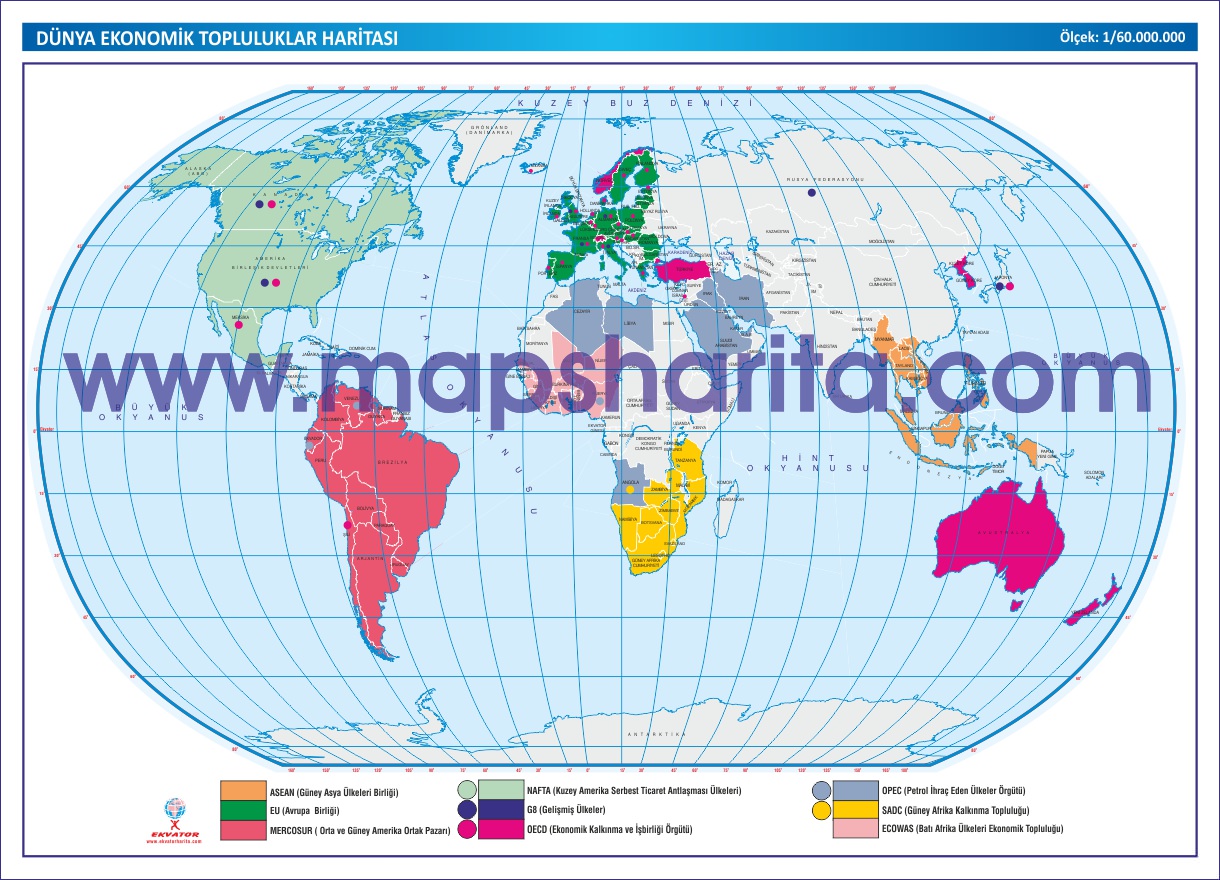 DÜNYA EKONOMİK TOPLULUKLAR HARİTASI 
