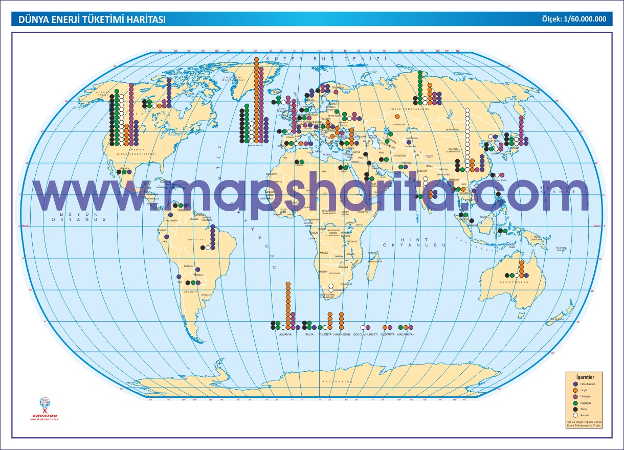 DÜNYA ENERJİ TÜKETİMİ HARİTASI 