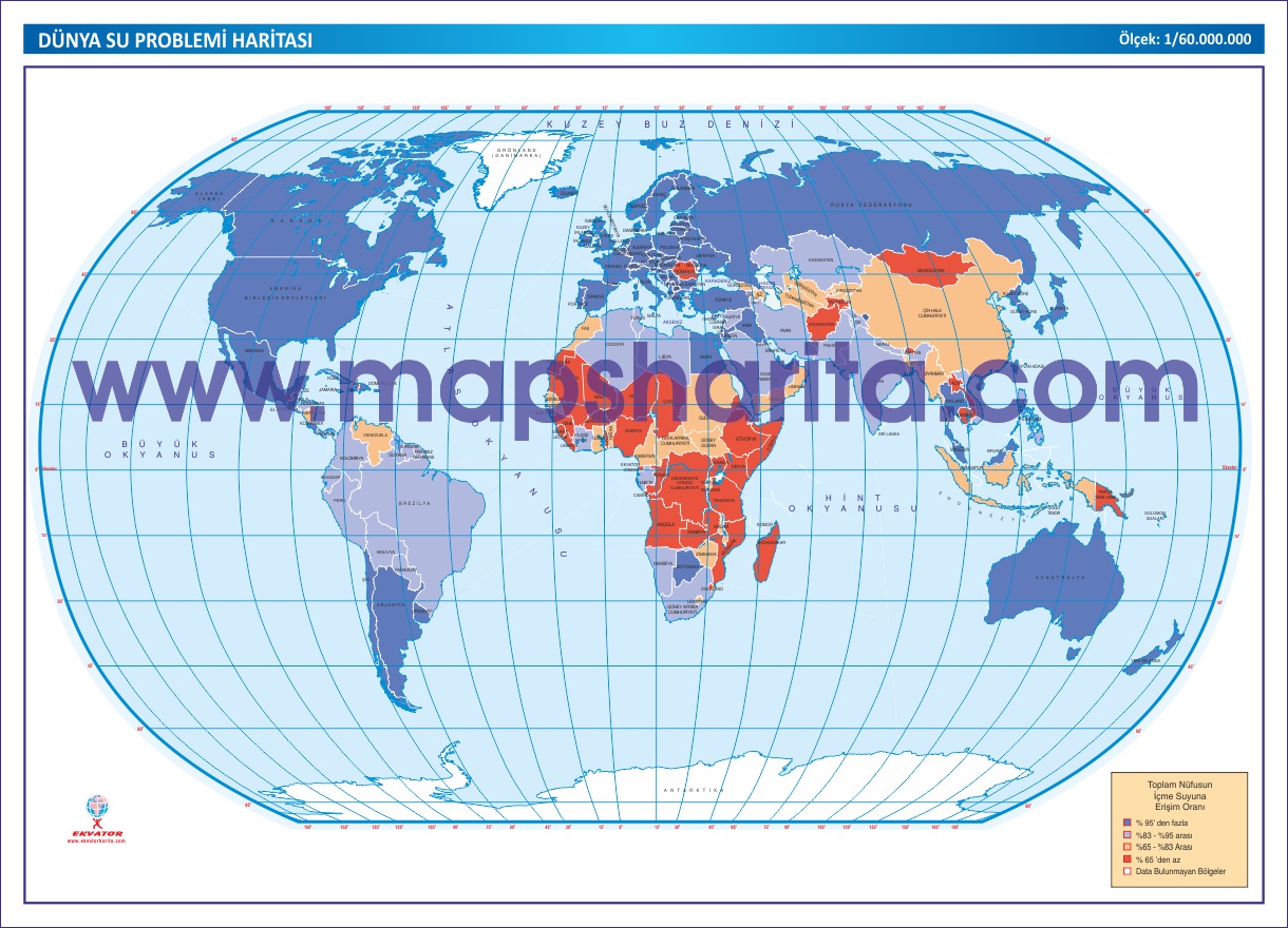 DÜNYA SU PROBLEMİ HARİTASI 