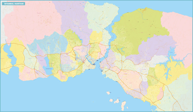 İSTANBUL KARAYOLLARI HARİTASI