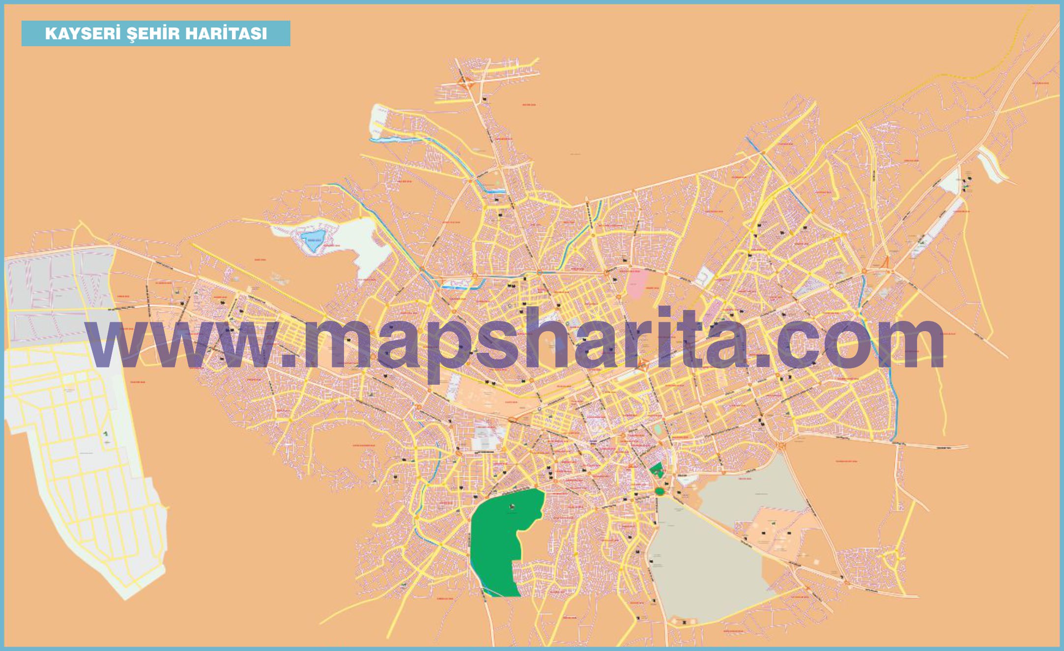 KAYSERİ HARİTASI VEKTÖREL KAYSERİ HARİTASI VEKTÖREL