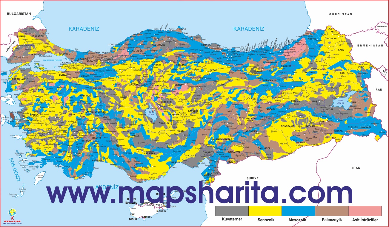 MARMARA BÖLGESİ JEOLOJİ HARİTASI