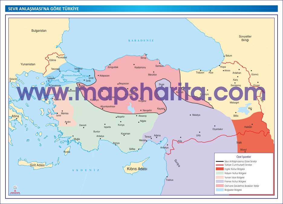 SEVR ANTLAŞMASI HARİTASI