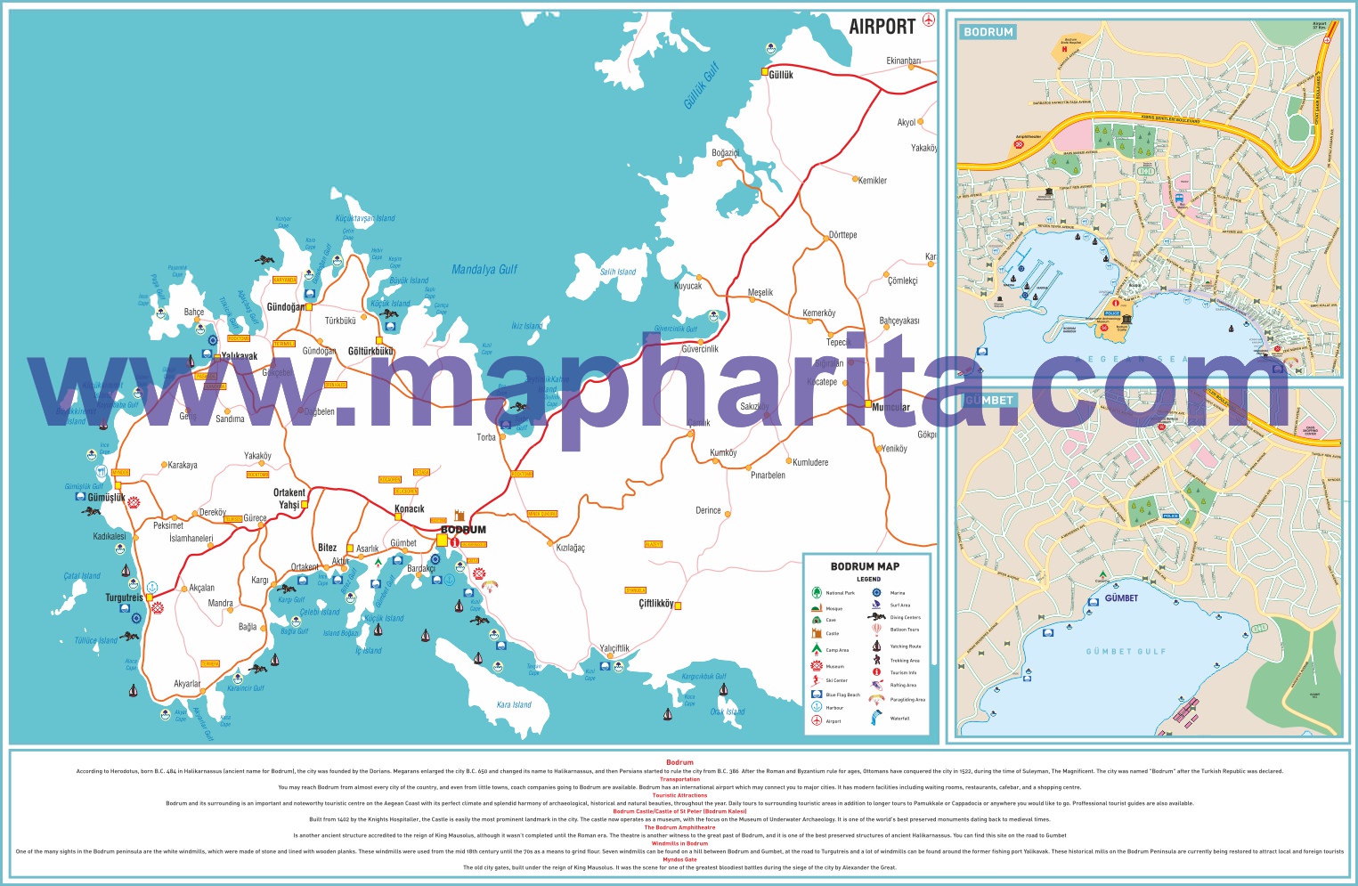 TURİSTİK BODRUM HARİTASI