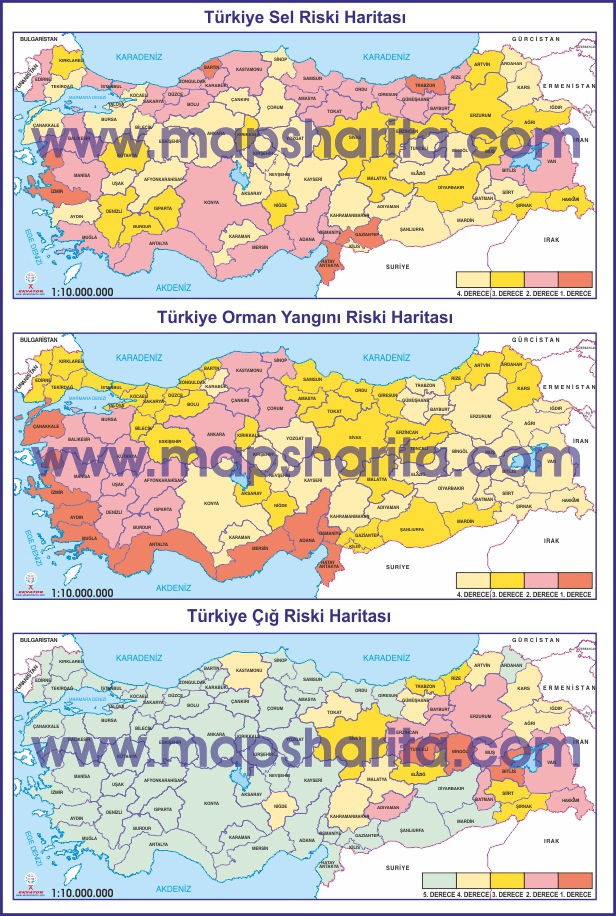 TÜRKİYE ÇIĞ HARİTASI 