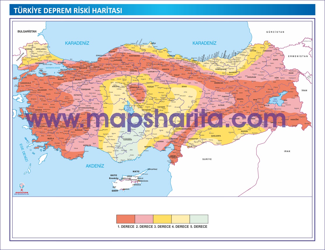 TÜRKİYE DEPREM HARİTASI