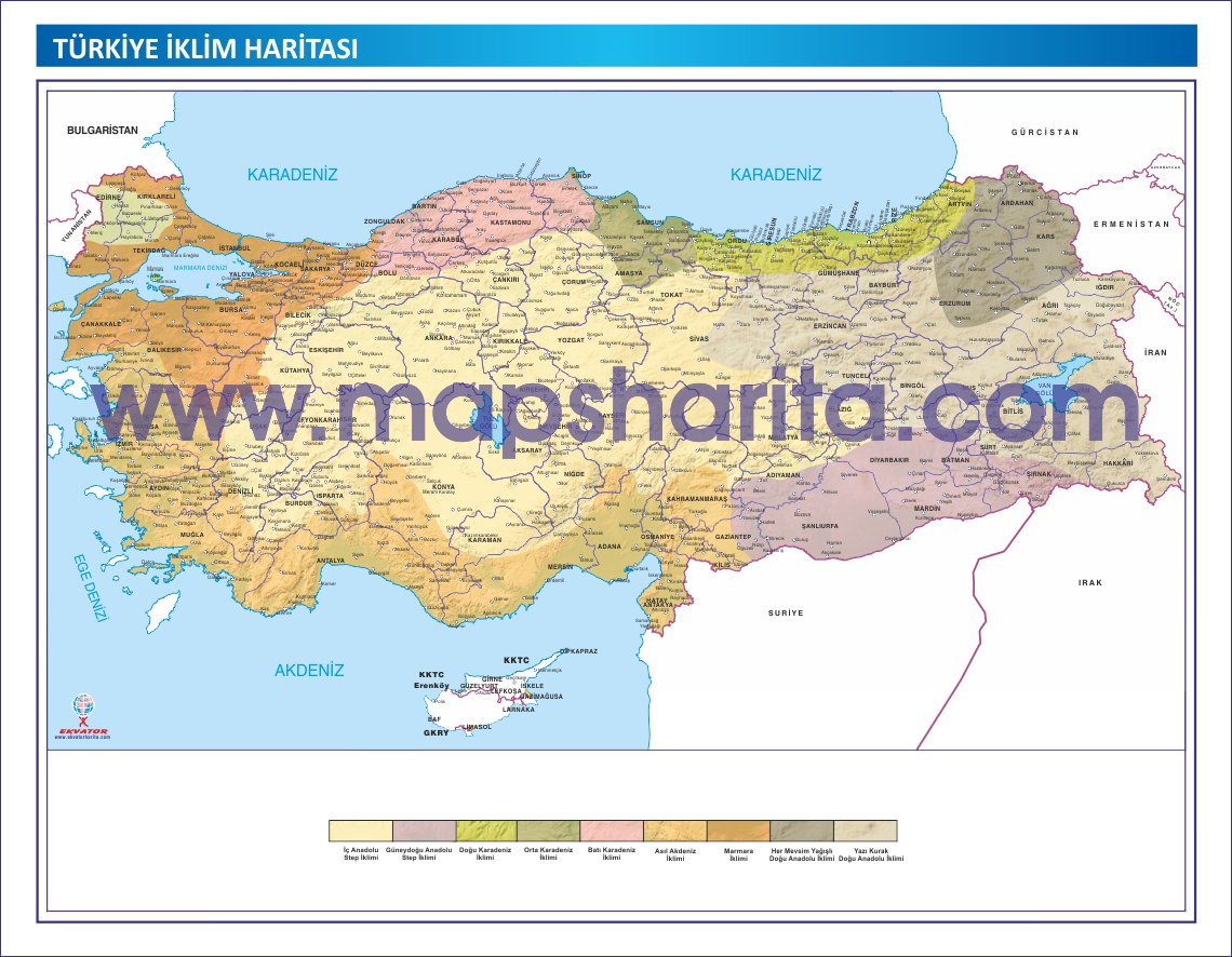 Turkiye Iklim Haritasi Ilk Atlas