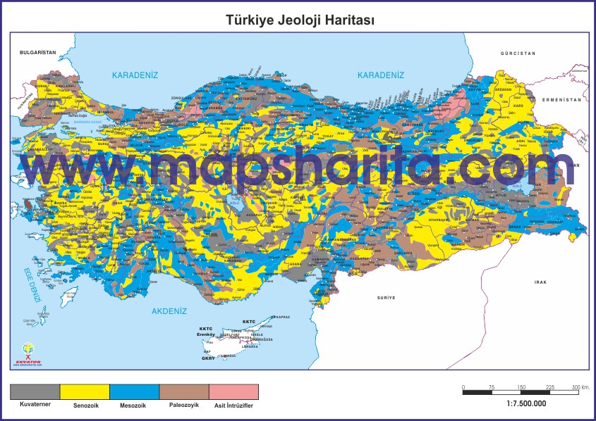 TÜRKİYE JEOLOJİ HARİTASI 